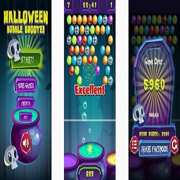 Halloween Bubble Gunner game